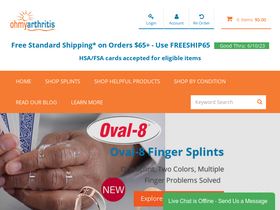 'ohmyarthritis.com' screenshot
