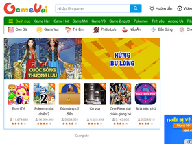 'gamevui.vn' screenshot