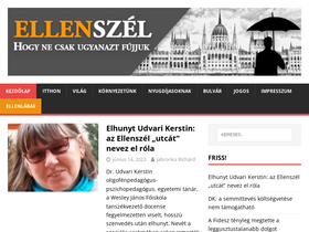 'ellenszel.hu' screenshot
