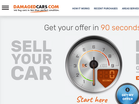 'damagedcars.com' screenshot