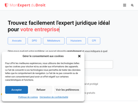 'monexpertdudroit.com' screenshot