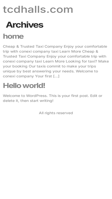 tcdhalls.com