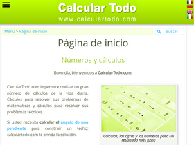 'calculartodo.com' screenshot