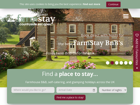 'farmstay.co.uk' screenshot