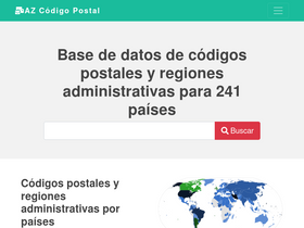 'azcodigopostal.com' screenshot