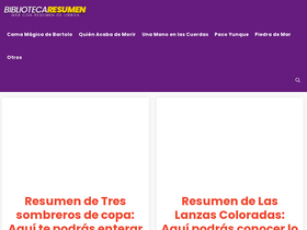 'bibliotecaresumen.com' screenshot
