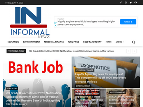 'informalnewz.com' screenshot