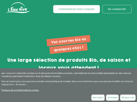 'eau-vive.com' screenshot