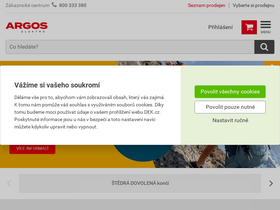 'argos.cz' screenshot