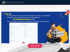 'srichaitanyaschool.net' screenshot