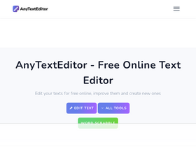 'anytexteditor.com' screenshot