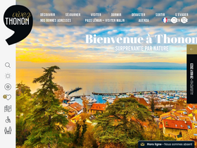 'thononlesbains.com' screenshot