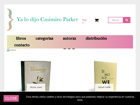 yalodijocasimiroparker.com homepage screenshot