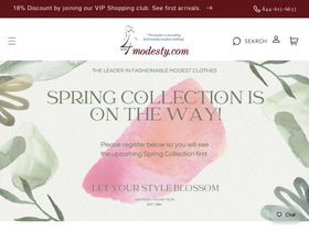 4modesty.com homepage screenshot
