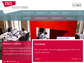 'cwi.nl' screenshot