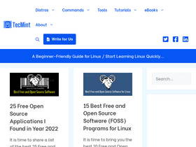 'tecmint.com' screenshot