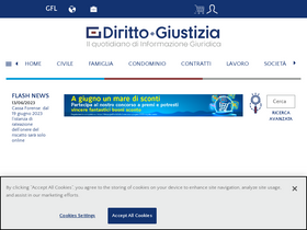 'dirittoegiustizia.it' screenshot