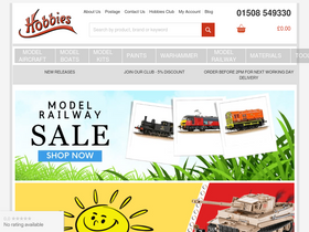 'hobbies.co.uk' screenshot