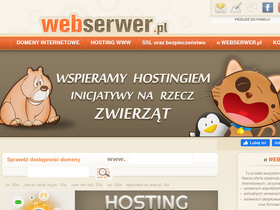 'webserwer.pl' screenshot
