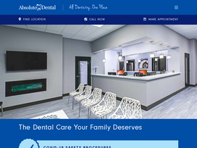 'absolutedental.com' screenshot