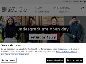'bradford.ac.uk' screenshot