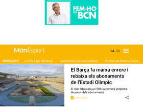 'monesport.cat' screenshot