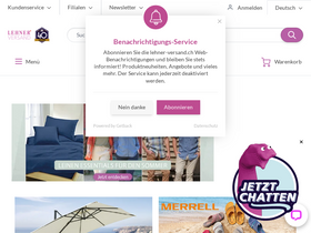 'lehner-versand.ch' screenshot