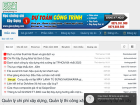 'giaxaydung.vn' screenshot