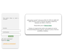 'recaudanet.gob.mx' screenshot