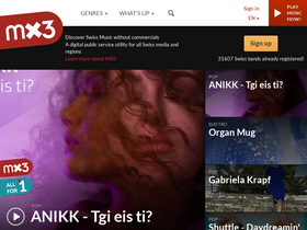 'mx3.ch' screenshot