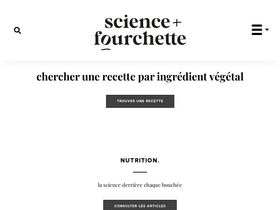 'sciencefourchette.com' screenshot