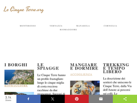 'lecinqueterre.org' screenshot
