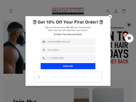 Self-Cut System homepage screenshot