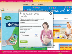 'ringeraja.rs' screenshot