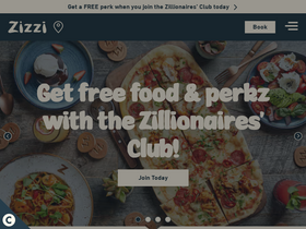 'zizzi.co.uk' screenshot