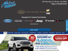 'akinsford.com' screenshot