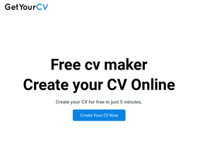 'getyourcv.net' screenshot