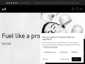 'maurten.com' screenshot
