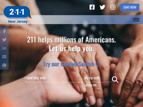 'nj211.org' screenshot