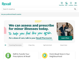 'rexall.ca' screenshot