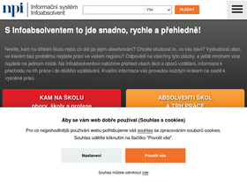 'infoabsolvent.cz' screenshot