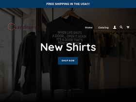 sandtees.com homepage screenshot
