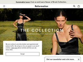 'thereformation.com' screenshot