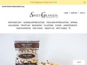 sweetgranada.com homepage screenshot