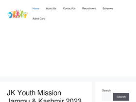 'jkyouthportal.in' screenshot