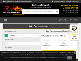 'der-ersatzteile-profi.de' screenshot