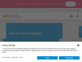'gtai.de' screenshot