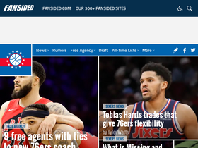 'thesixersense.com' screenshot