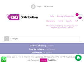 'eadistribution.co.uk' screenshot