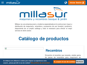 'millasur.com' screenshot